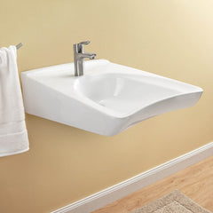 TOTO LT308#01 20-1/2 x 27 in. Rectangular Wall Mount Bathroom Sink in Cotton