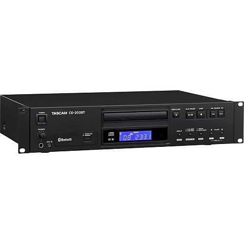 Tascam CD-200BT Professional CD Player with Bluetooth Receiver, 1U RMS