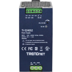 TRENDnet TI-S24052 AC to DC DIN-Rail Power Supply with PFC Function, 52VDC at 4.61A