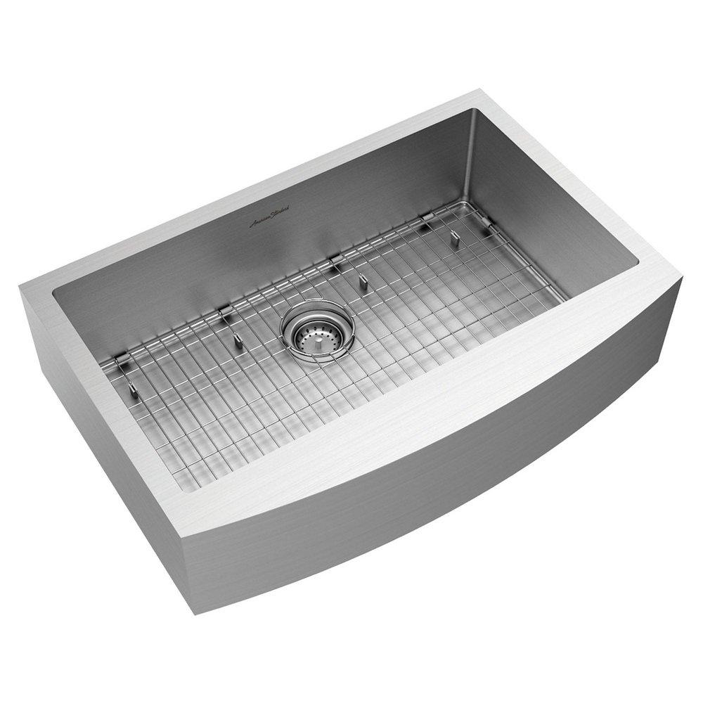 American Standard 18SB.9332200A.075 Pekoe 33 x 22 in. Stainless Steel Single Bowl Farmhouse Kitchen Sink