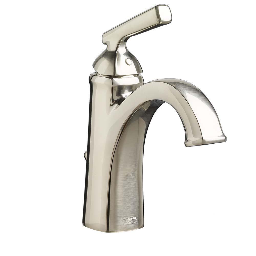 American Standard 7018101.295 Edgemere Single Handle Monoblock Bathroom Sink Faucet in Brushed Nickel