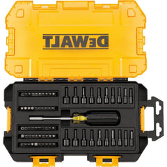 DeWalt DWMT73808 Tough Box Tool Kit 70 Piece 1/4 Inch Multibit & Nut Driver Set