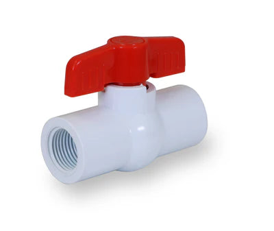 Everflow 260T400 | 4 Economy PVC Threaded Ball Valve White (Not For Potable Water)