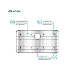 Elkay CTXBG2215 Crosstown® Bottom Grid 22.5 x 15.5 x 1.25 Replacement MPN