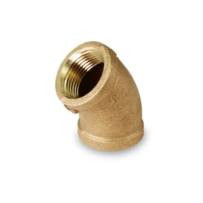 Everflow BRFL0018-NL | 1/8 Elbow 45 Brass Lead Free | BRFL0018-NL