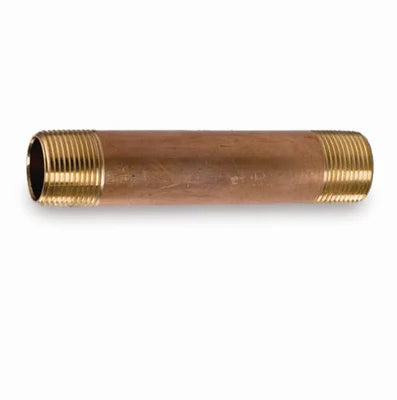 Everflow NPBR1435 1/4 x 3-1/2 Brass Nipple