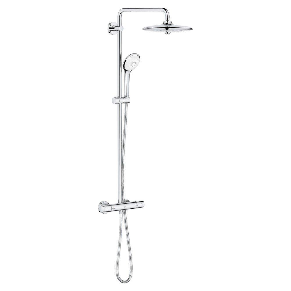 GROHE 26128002 Euphoria® Two Handle Multi Function Shower System in Starlight Chrome