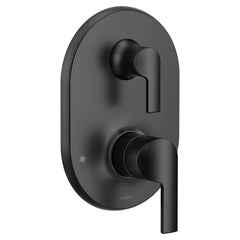 Moen UTS2611BL Doux Two Handle Diverter Valve Trim in Matte Black (Valve Sold Separately)