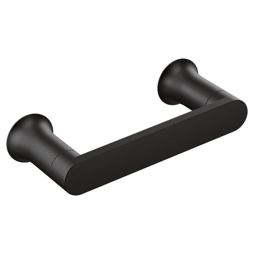 Moen BH3808BL Genta Wall Mount Toilet Tissue Holder in Matte Black