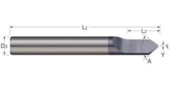 Micro 100 RTC-125-13 Tipped Off Engraving Cutter 30 Deg 1