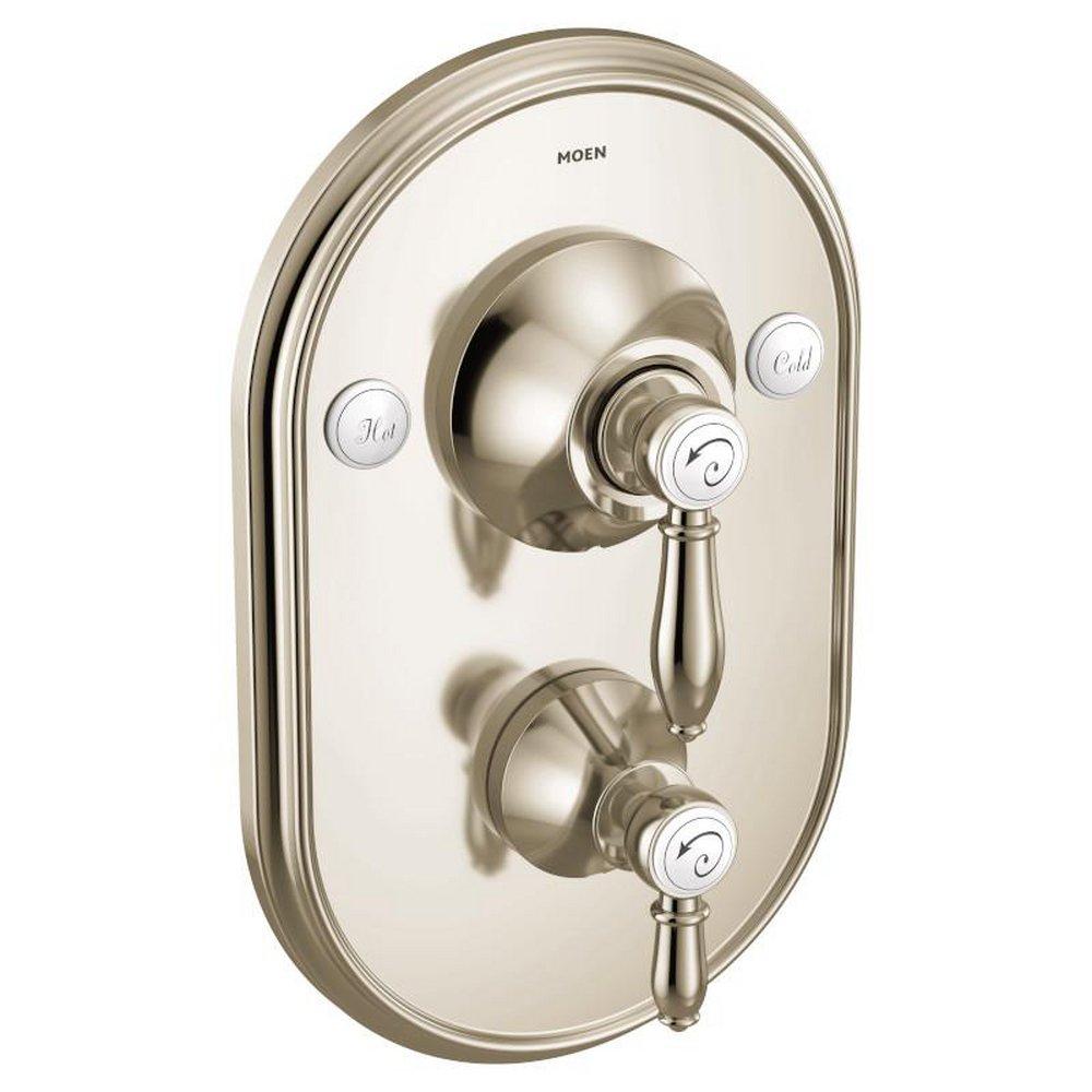 Moen TS32100NL Weymouth Two Handle Pressure Balancing Valve Trim in Polished Nickel