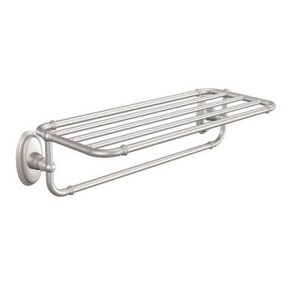 Moen YB5494BN Kingsley Towel Shelf in Brushed Nickel