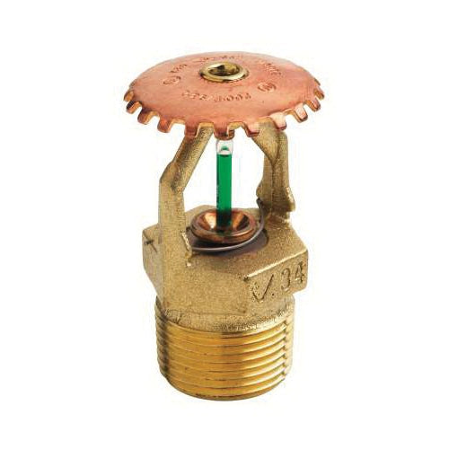 Victaulic S342AFQ510 FireLock V3402 Plain Brass Quick Response Upright Sprinkler 3/4 in