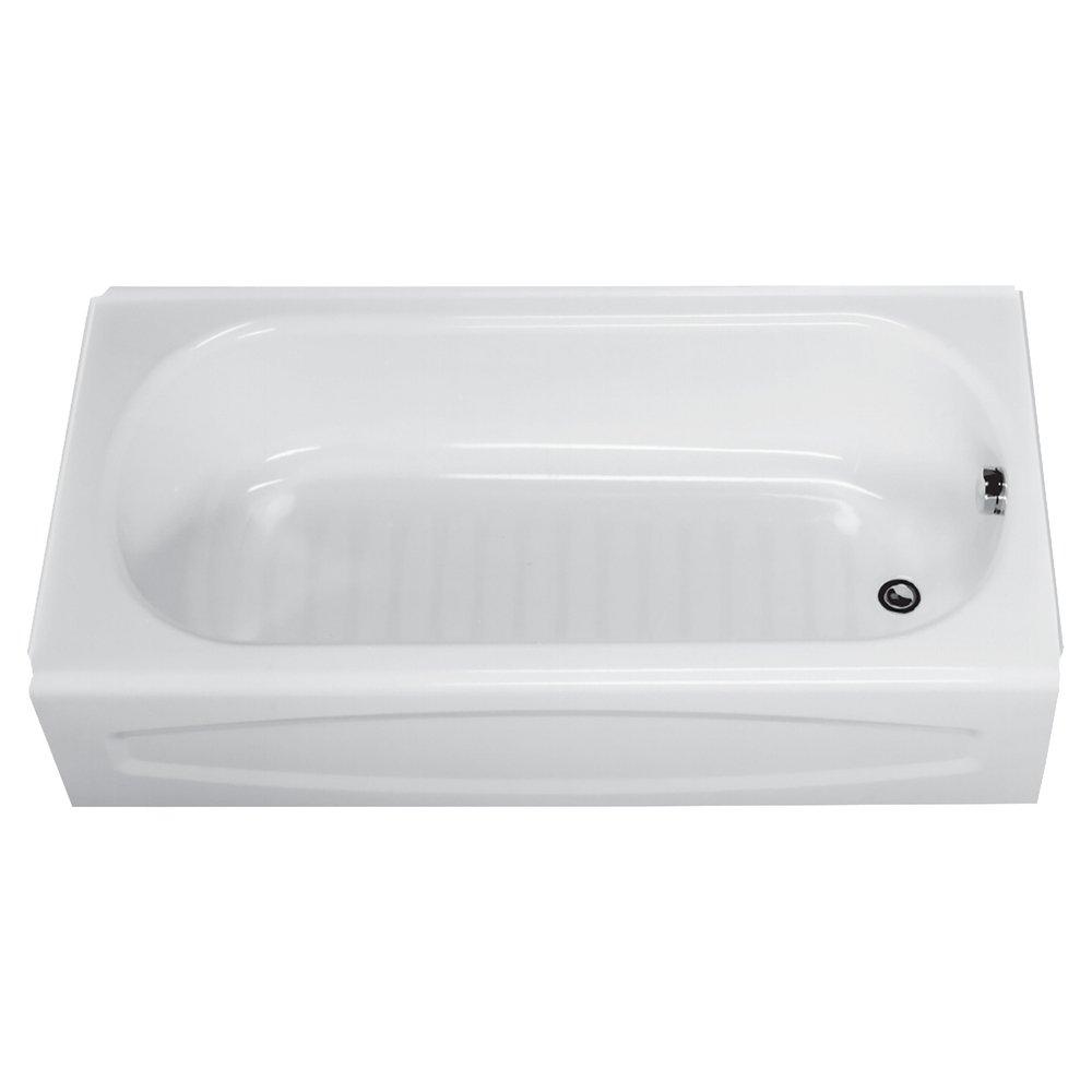 American Standard 0263212.020 New Solar 60 in x 30 in Soaker Alcove Bathtub with Left Drain