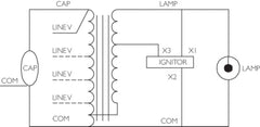 Advance 71A8041001D 1-100W 480 HPS BAL