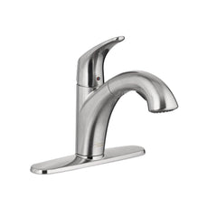 American Standard 7074.100.075 Colony Soft Single Handle Pull Out Kitchen Faucet in Stainless Steel - PVD