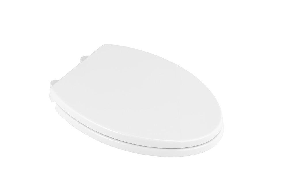 American Standard 5024A65G.020 Transitional Elongated Closed Front Toilet Seat in White