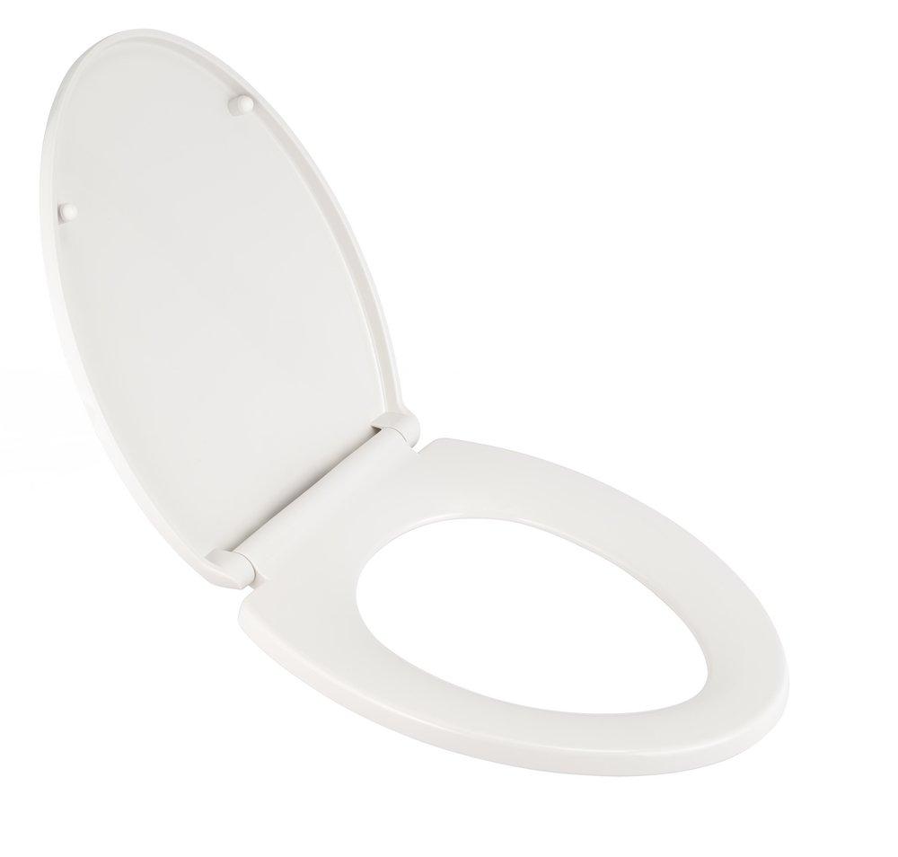 American Standard 5024A65G.020 Transitional Elongated Closed Front Toilet Seat in White