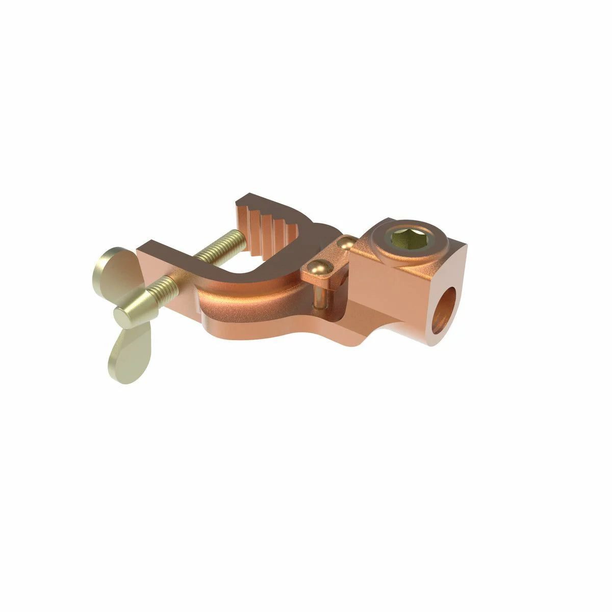 BURNDY GIE2CG3 Mechanical Grounding Connector, For Flexible Rubber Sheath Cable, 6 AWG - 2 AWG.