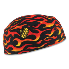 Ergodyne 12514 Chill-Its 6630 High-Performance Skull Cap, One Size Fits Most, Flames