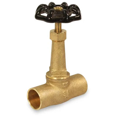 Everflow 43341-NL 3/4 SWT Long Bonnet Brass Stop Valve Lead Free