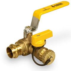 Everflow 706R002-NL 2 PRESS X PRESS Ball Valve with Hose Drain Lead Free