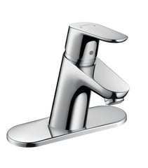 Hansgrohe 04370000 Focus Single Handle Monoblock Bathroom Sink Faucet in Polished Chrome