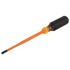 Klein Tools 6926INS Slim-Tip Insulated Screwdriver 1000V 1/4-Inch Cabinet 6926INS