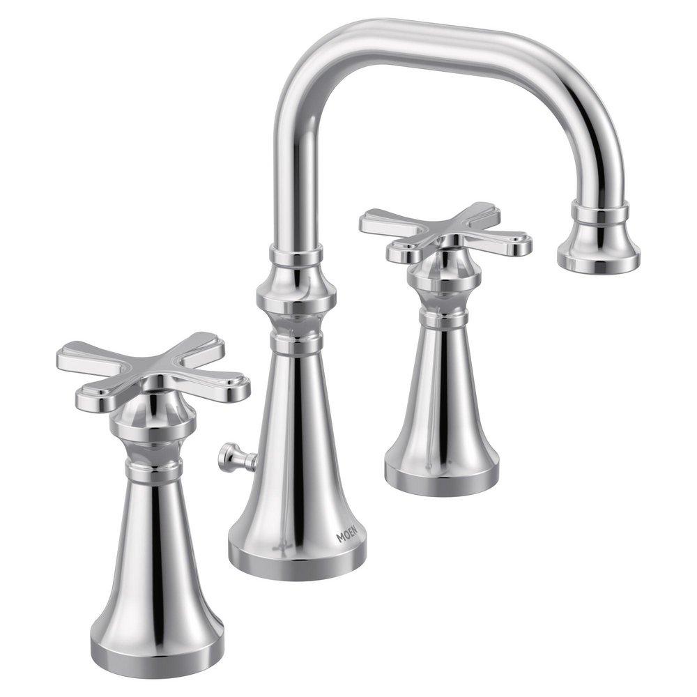 Moen TS44103 Colinet Two Handle Widespread Bathroom Sink Faucet in Chrome