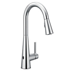 Moen 7864EWC Sleek MotionSense Wave Single Handle Pull Down Touchless Kitchen Faucet