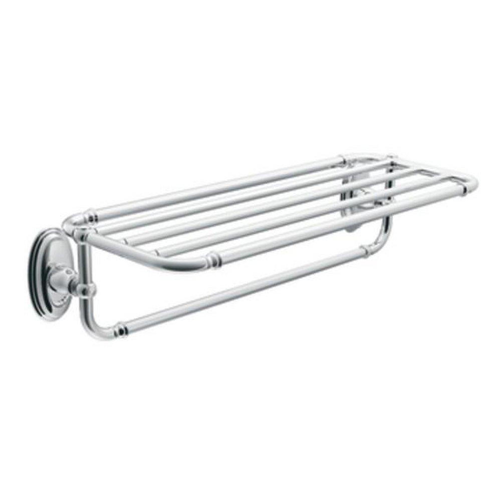 Moen YB5494CH Kingsley Towel Shelf Polished Chrome