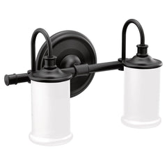 Moen YB6462BL Belfield 100W 2-Light Medium Vanity Fixture in Matte Black