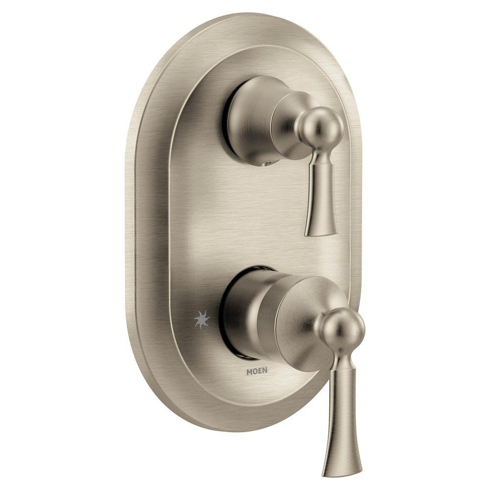 Moen UT5500BN Wynford Two Handle Diverter Valve Trim in Brushed Nickel