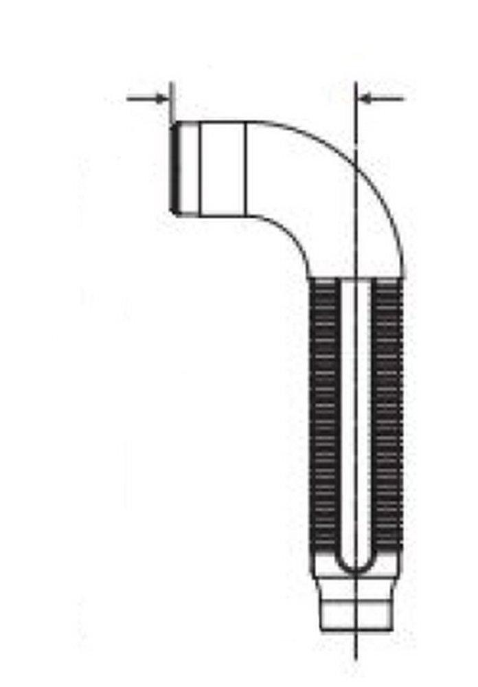 Victaulic A000AQFRE5 VicFlex 1/2 in NPT Stainless Steel 90 Degree Long Radius Elbow