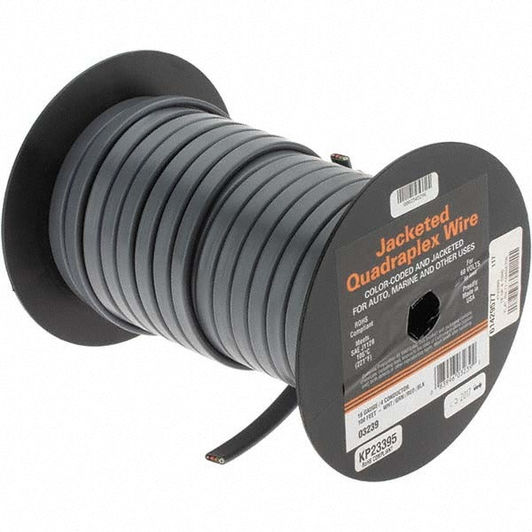 EAST PENN Eastpenn KP23395 Hook Up Wire 16 Awg Gray Pvc