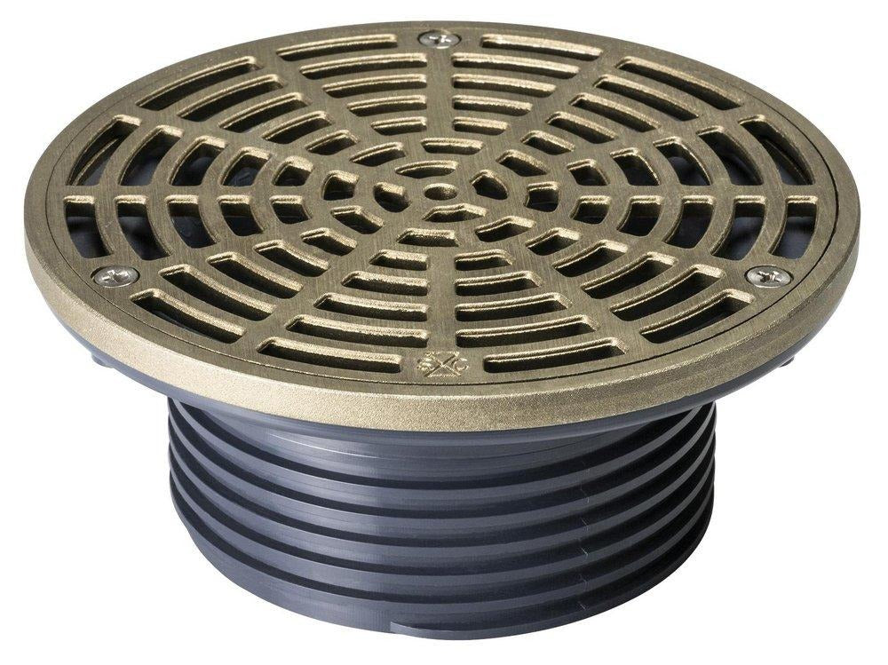 SIOUX CHIEF SIOUX CHIEF 832-4HNR Finish Fixture for Adjustable Floor Drain PVC Round 6-1/2 Inch