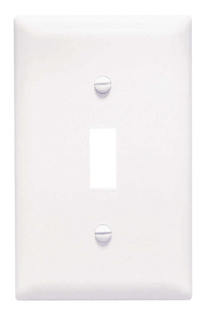 Pass & Seymour TPJ1W 1Gang Wall Plate Toggle Switch Jumbo White