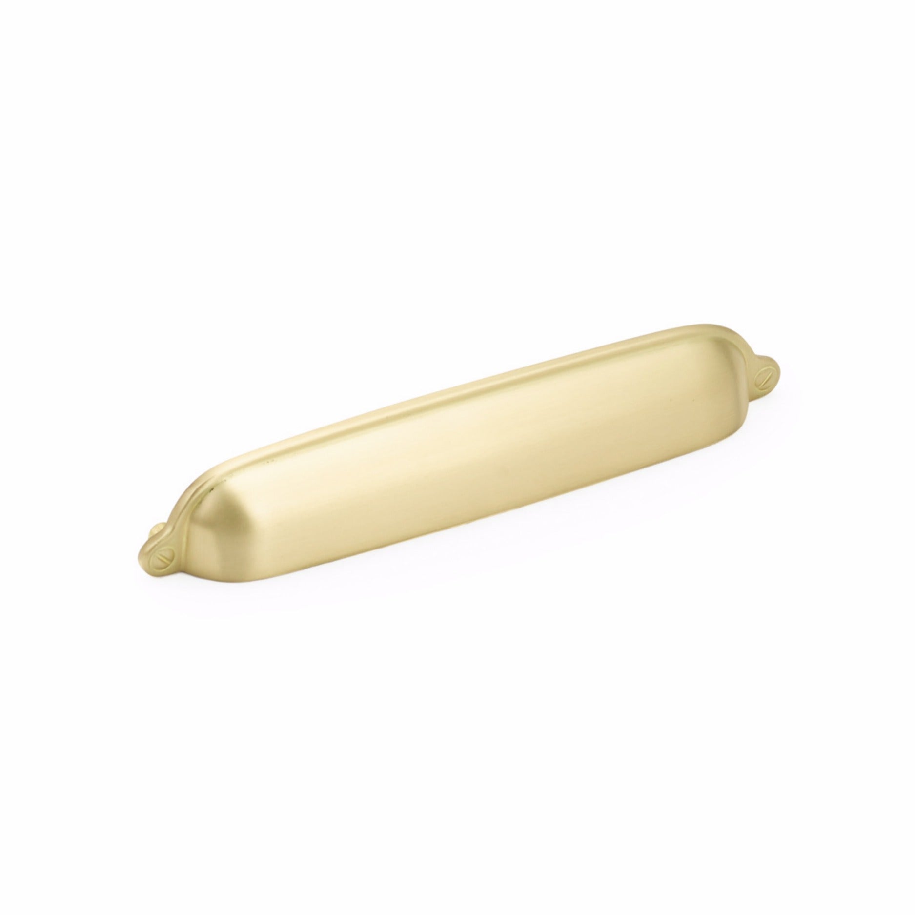 SCHAUB Schaub 744-SB Cabinet Cup Pull 6 in Satin Brass