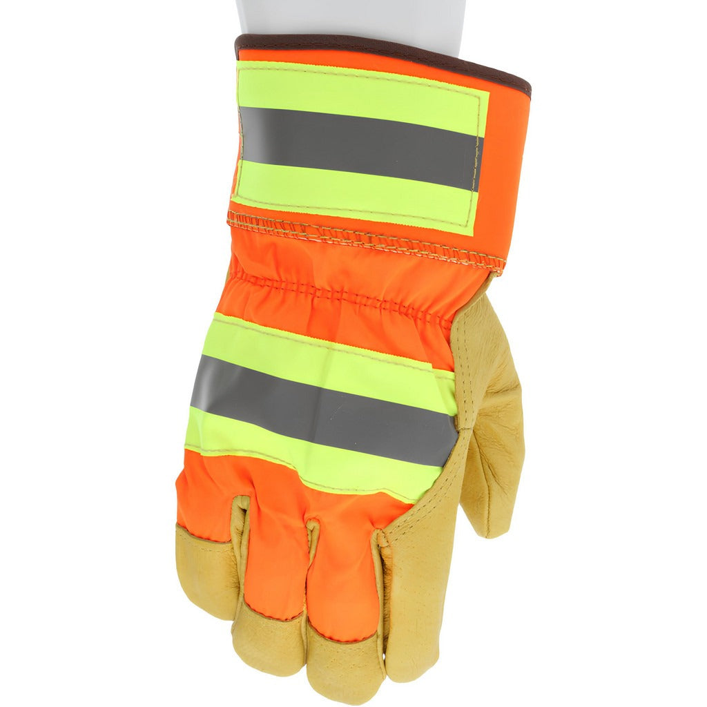 MCR SAFETY Mcr Safety 19251XL Pigskin Gloves Xl High Visibility