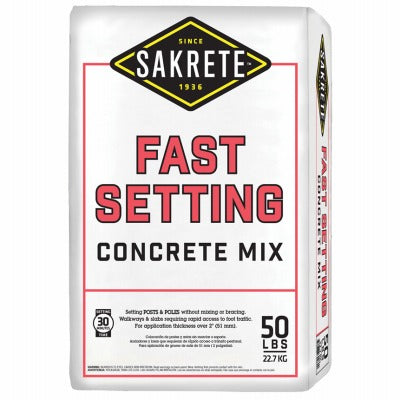 SAKRETE Sakrete 65305535 Fast Setting Concrete Mix 50 Lb