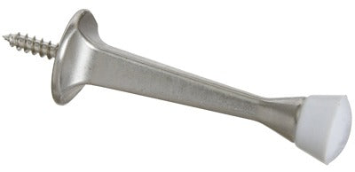 NATIONAL HARDWARE National Mfg N830-137 Square Rigid Door Stop Satin Nickel