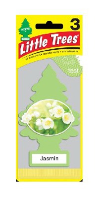 LITTLE TREES Car Freshner Corp U3S-32033 Little Trees 3 Pack Jasmine