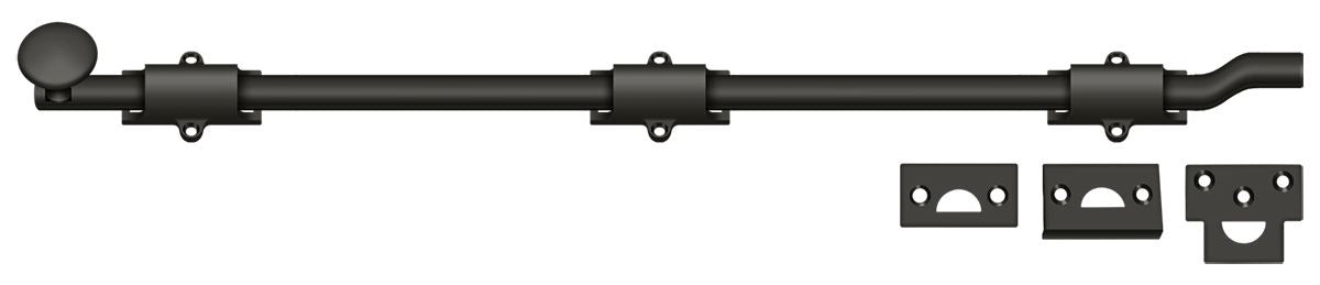 DELTANA Deltana FPG2410B 24in Heavy Duty Surface Bolt Oil Rubbed Bronze