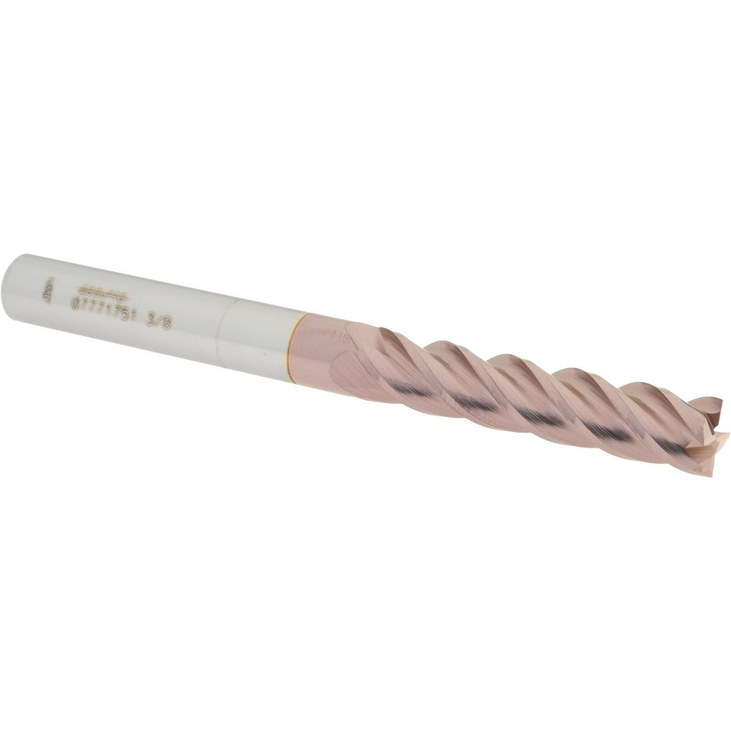 ACCUPRO Accupro 12183285 Square End Mill 3/8 in 4 Flute Carbide Ticn