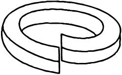 VALUE COLLECTION Value Collection SLW-M24-316SS M24 Split Lock Washer 316 Ss