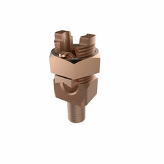 Burndy KC28 Mechanical Grounding Connector, Cable to Flat, 1-4/0 AWG, 5/8 Stud, 1-3/4 Height, B=3/4