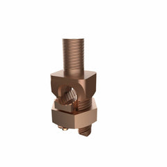 Burndy KC28 Mechanical Grounding Connector, Cable to Flat, 1-4/0 AWG, 5/8 Stud, 1-3/4 Height, B=3/4