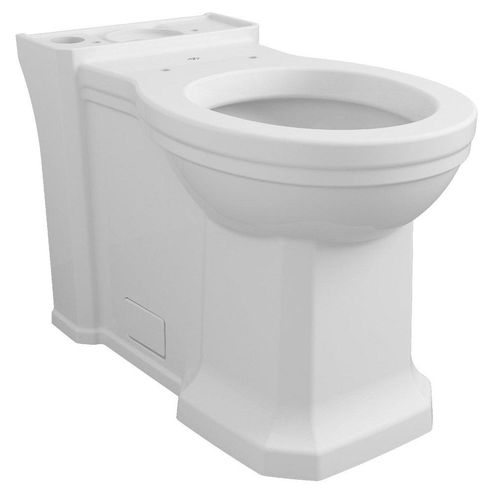 DXV D23005D000.415 Fitzgerald Round Toilet Bowl with Seat in Canvas White