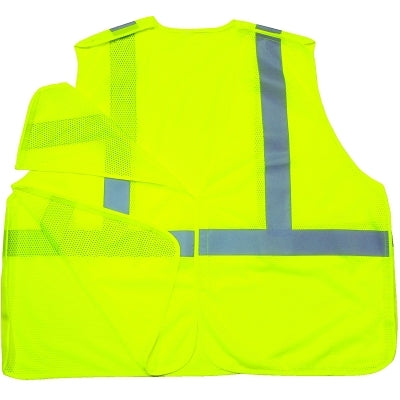 Ergodyne 21073 GloWear 8215BA Type R Class 2 Breakaway Mesh Safety Vest, Small/Medium, Lime