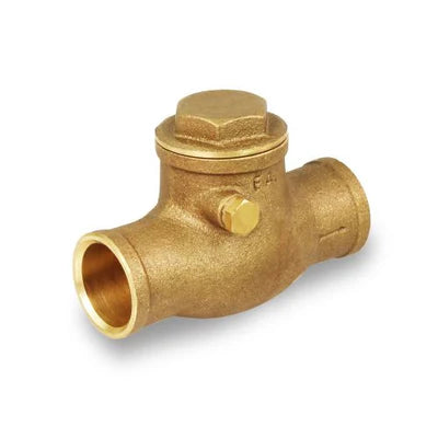 Everflow 210C114-NL | 1-1/4 Sweat Swing Check Valve Brass, Lead Free